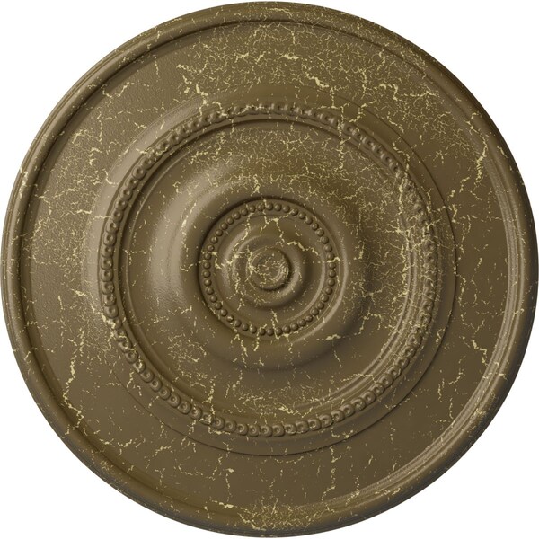 Ekena Millwork Traditional Reece Medallion (Canopies up to 5 7/8"), 24 3/8"OD x 1 1/8"P, Mississippi Mud Crackle CM24REMMC - main